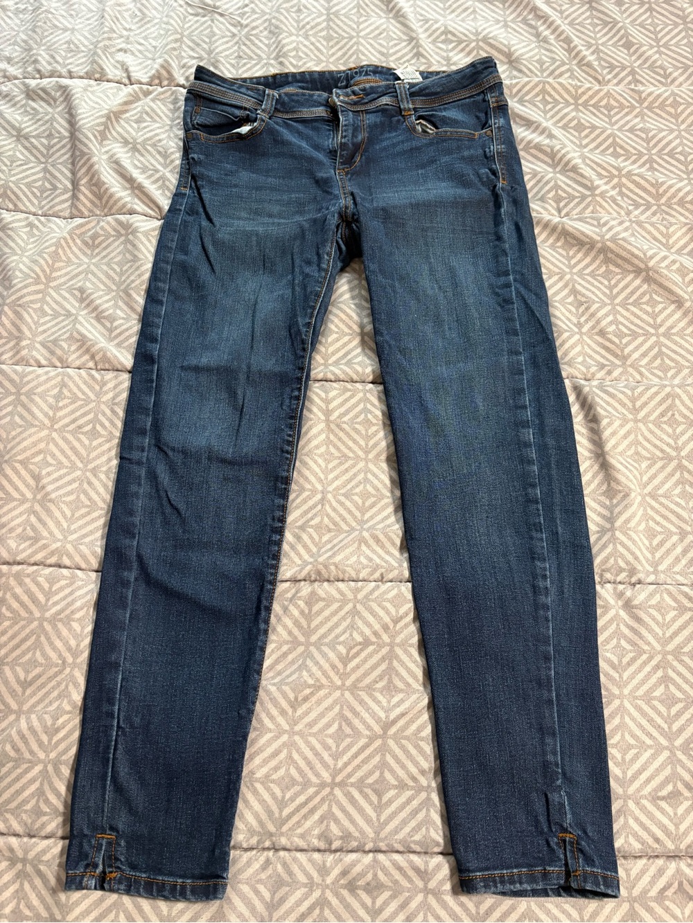 Zara Women's Dark Blue Skinny Jeans